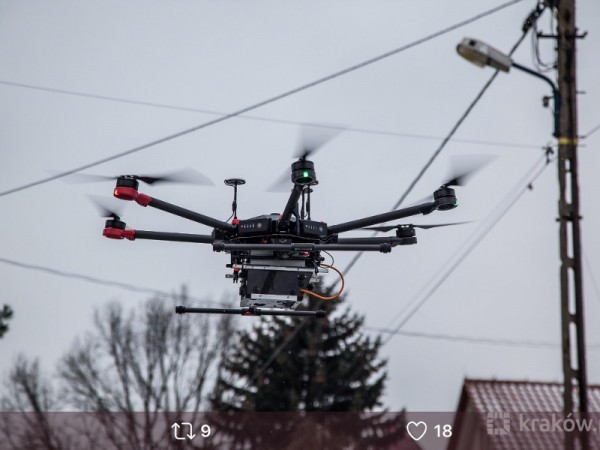 Drony monitorują już powietrze w dużych miastach